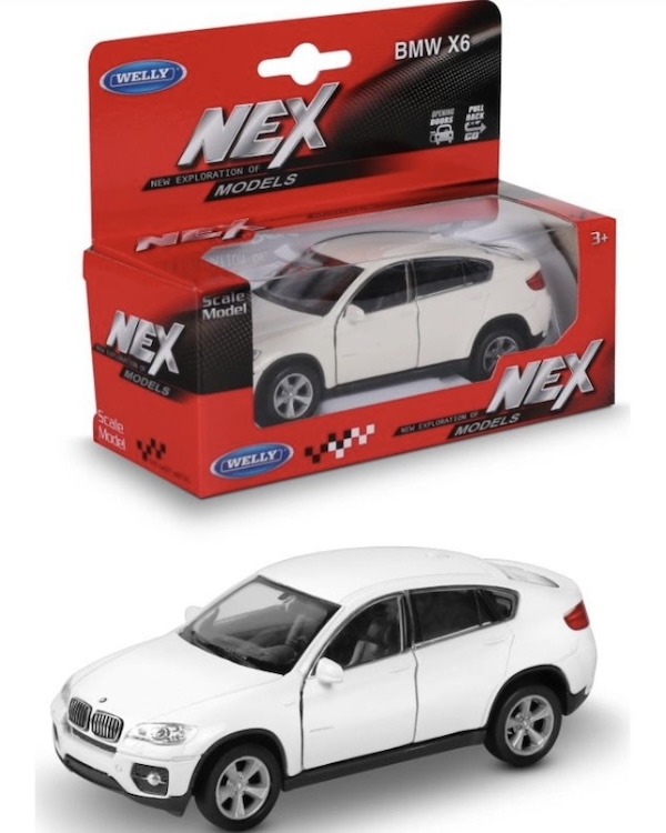  WELLY 1:38 BMW X6, . . 15*12*6  ()