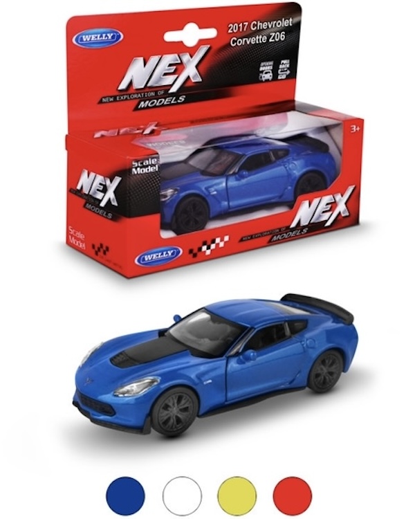  WELLY 1:38 Chevrolet Corvette Z06, . . 15*12*6  ()