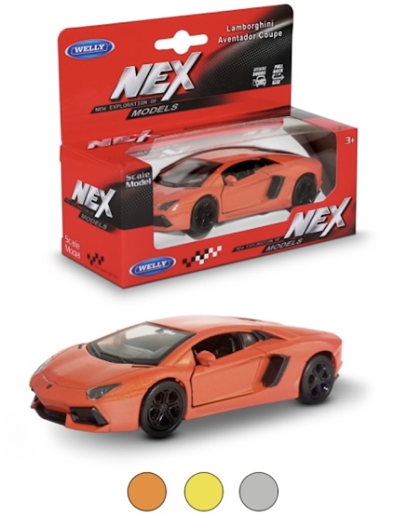  WELLY 1:38 Lamborghini Aventador Coupe, 15*12*6  ()