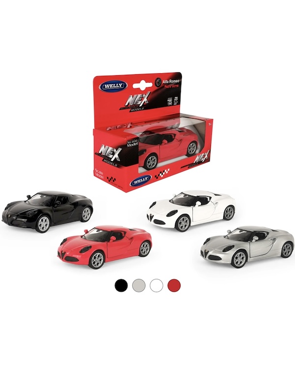  WELLY 1:38 Alfa Romeo 4C, . . 15*12*6  ()